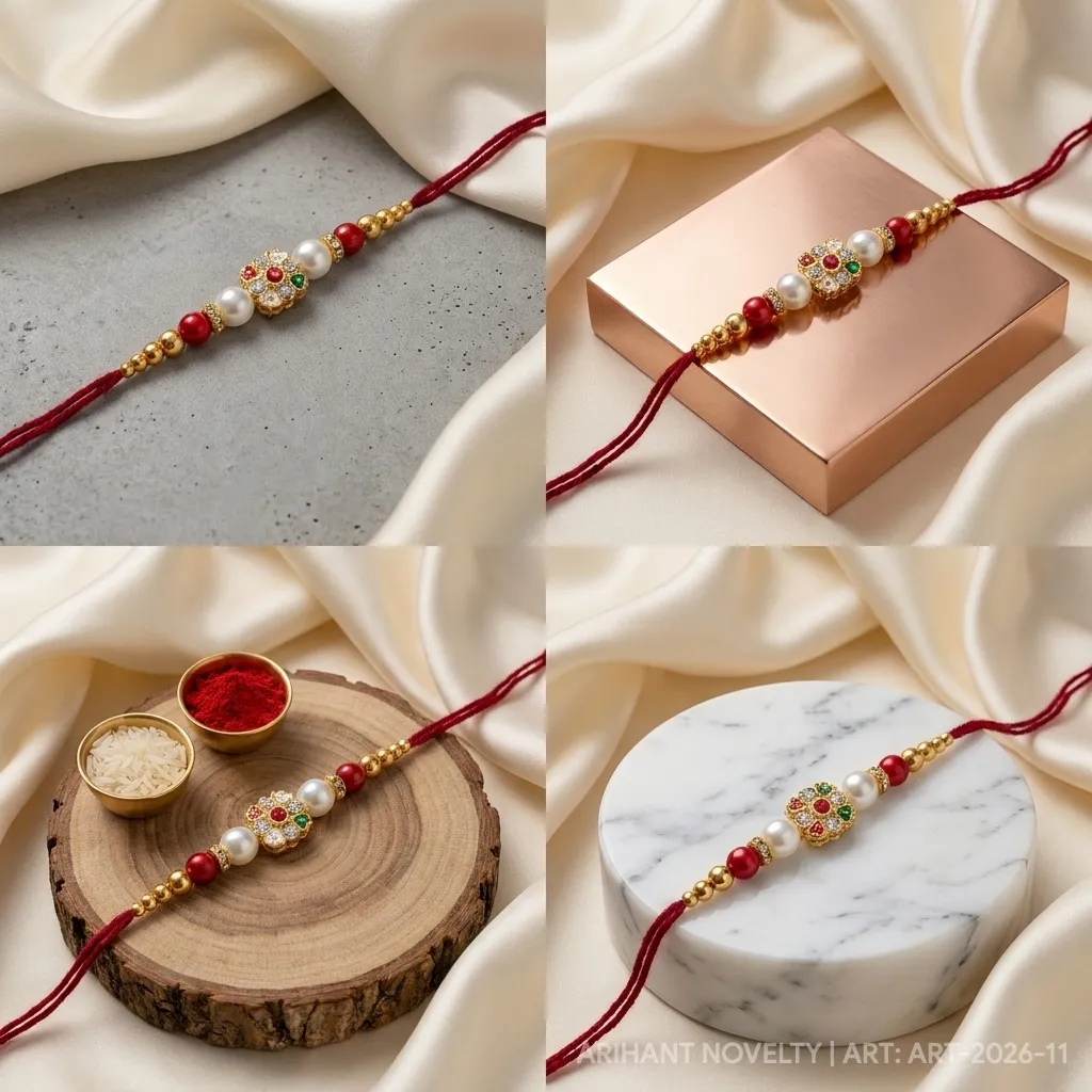 Kundan Flower with Heart Petals view 5