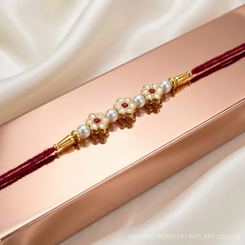 Pearl & Meenakari Bloom view 2
