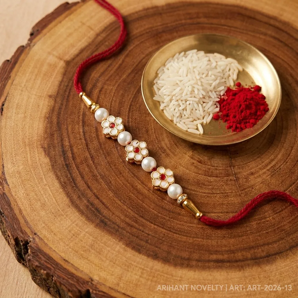 Pearl & Meenakari Bloom view 3