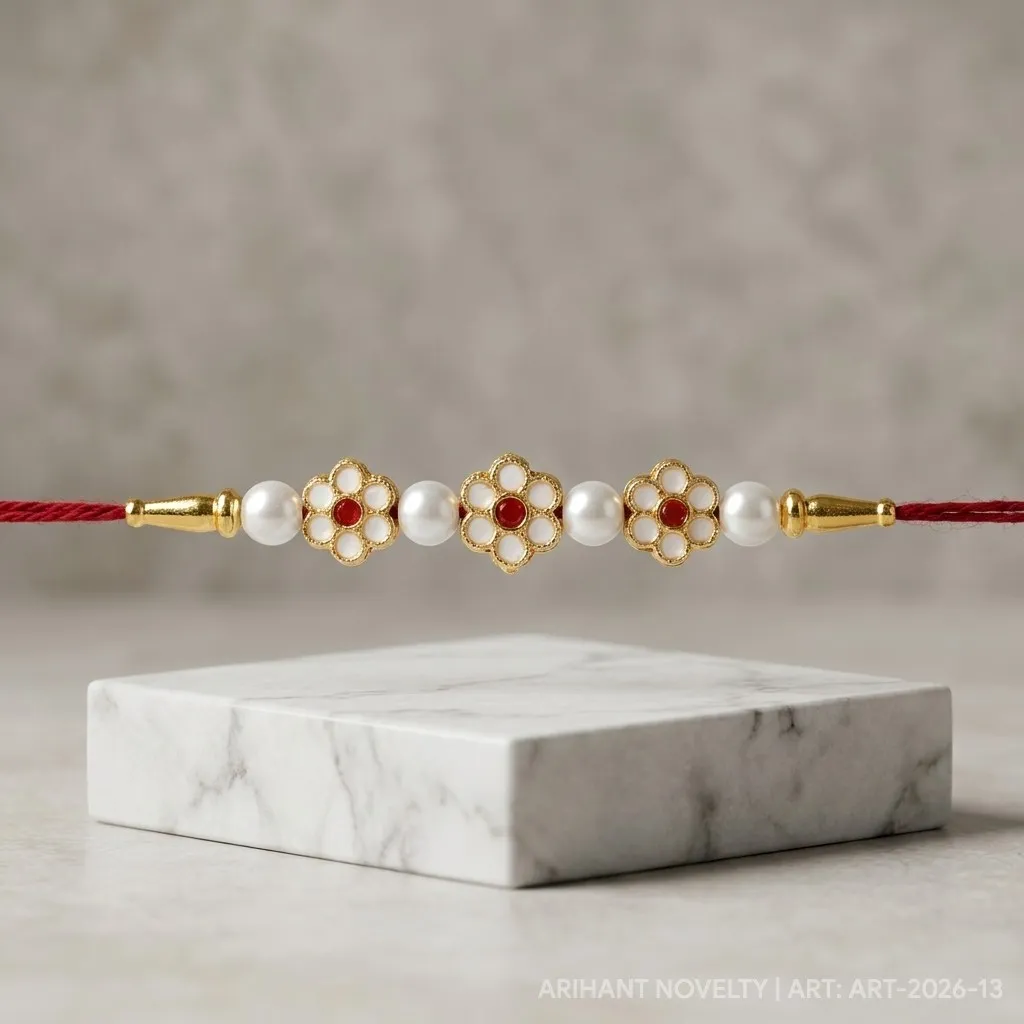 Pearl & Meenakari Bloom view 4