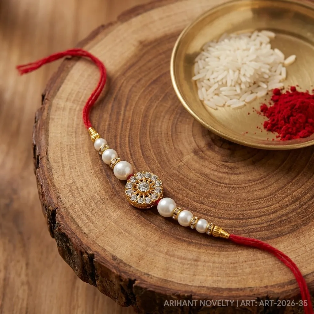 Square Meenakari Pearl Trio view 3