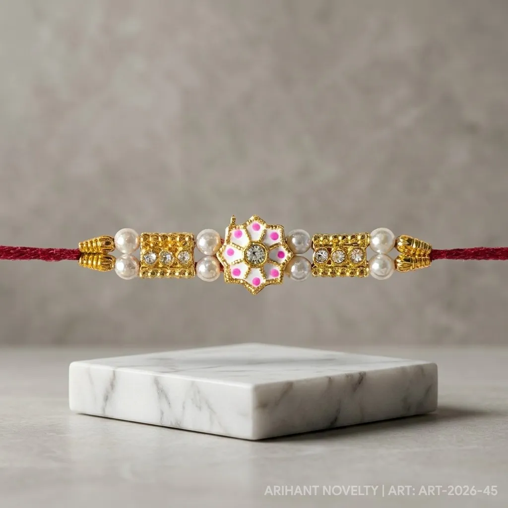 Pink Star & CZ Bar Pearl view 4