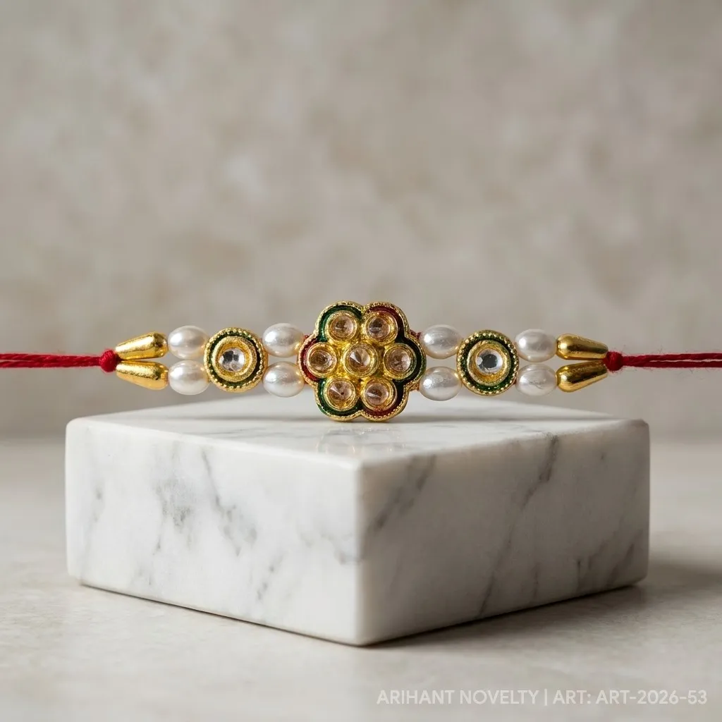 Kundan Flower Pearl Classic view 4
