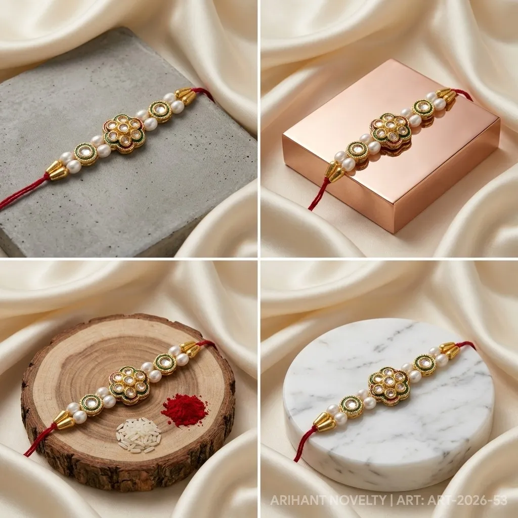 Kundan Flower Pearl Classic view 5