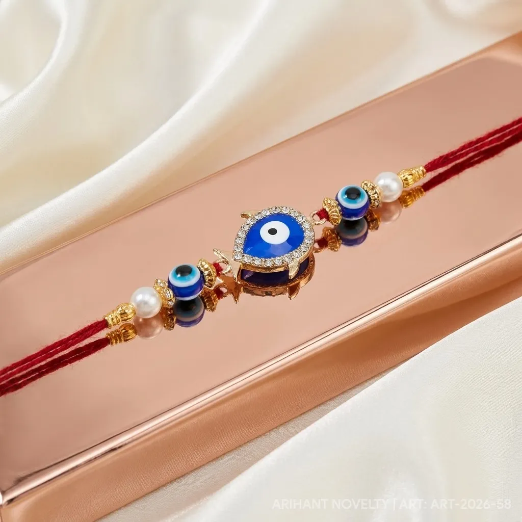 Evil Eye Fish Nazar Rakhi view 2