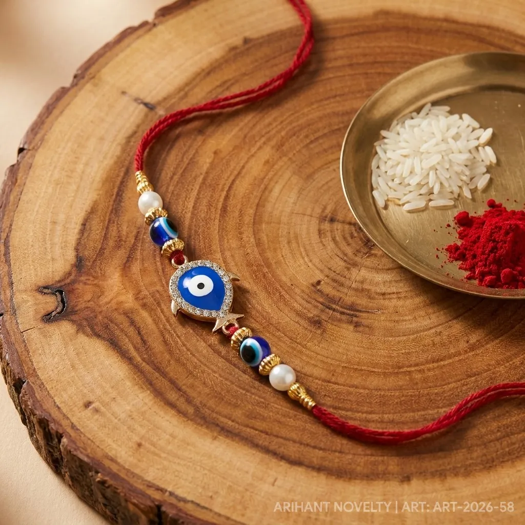 Evil Eye Fish Nazar Rakhi view 3
