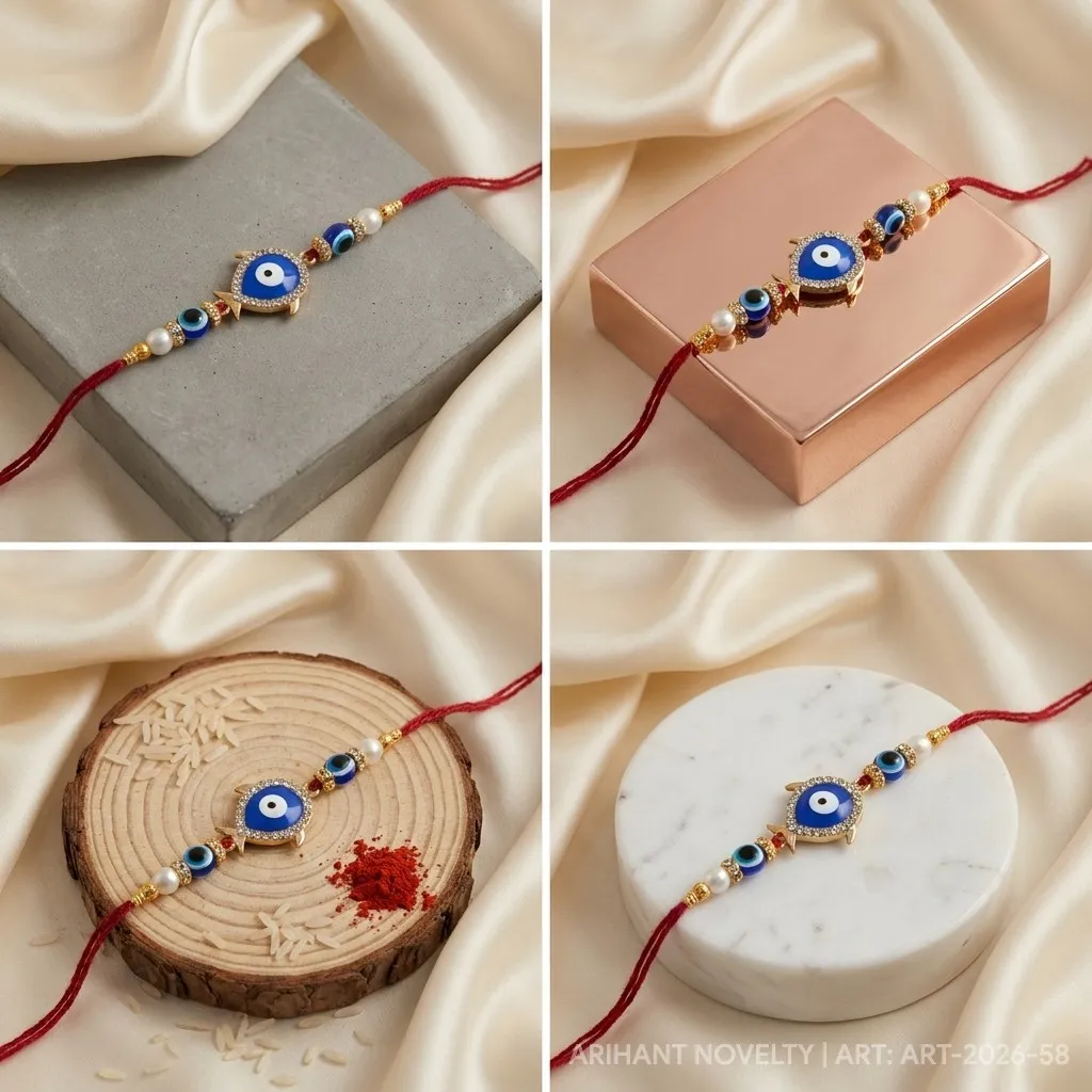 Evil Eye Fish Nazar Rakhi view 5