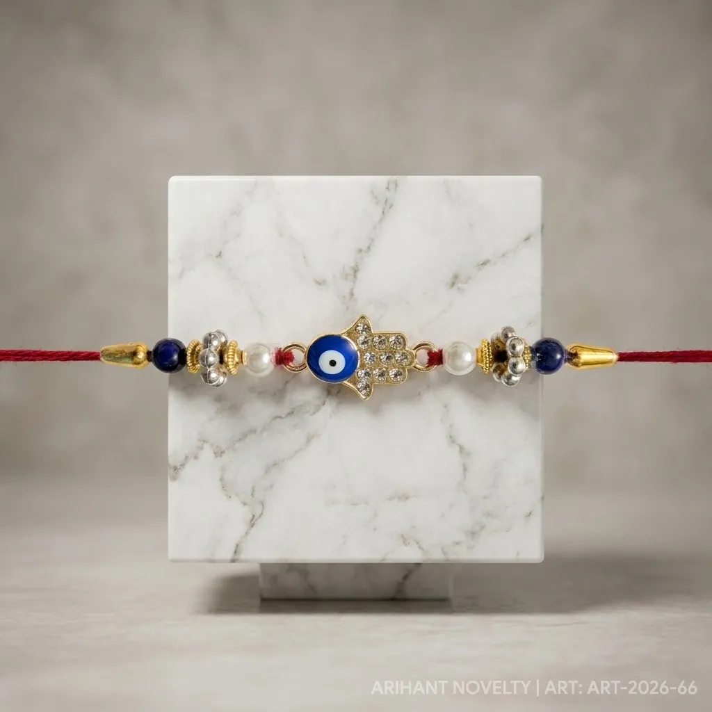 Hamsa Hand Nazar Rakhi view 4