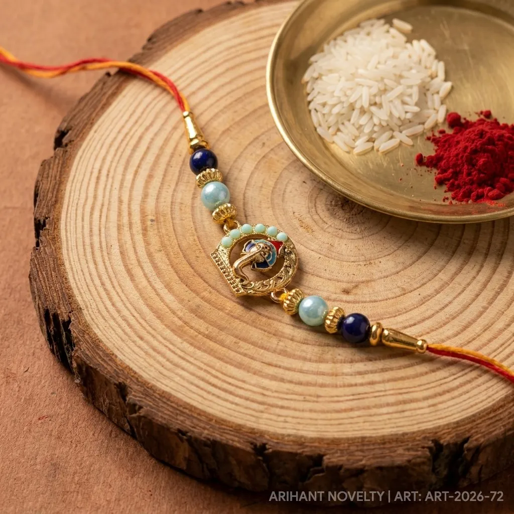 Ganesha Circle with Stone Beads view 3
