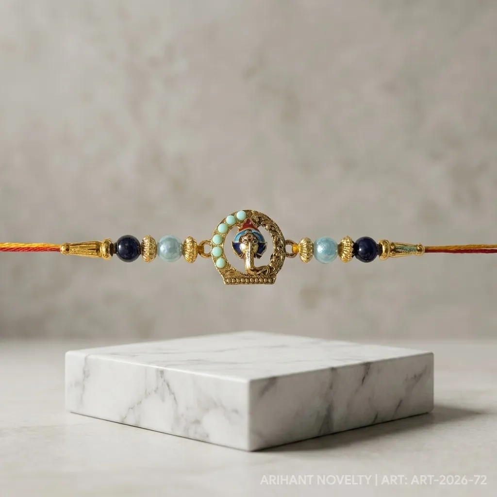 Ganesha Circle with Stone Beads view 4
