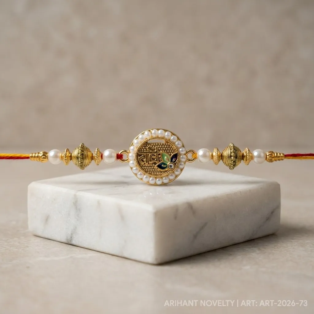 Gold Inscription Pearl Disc view 4