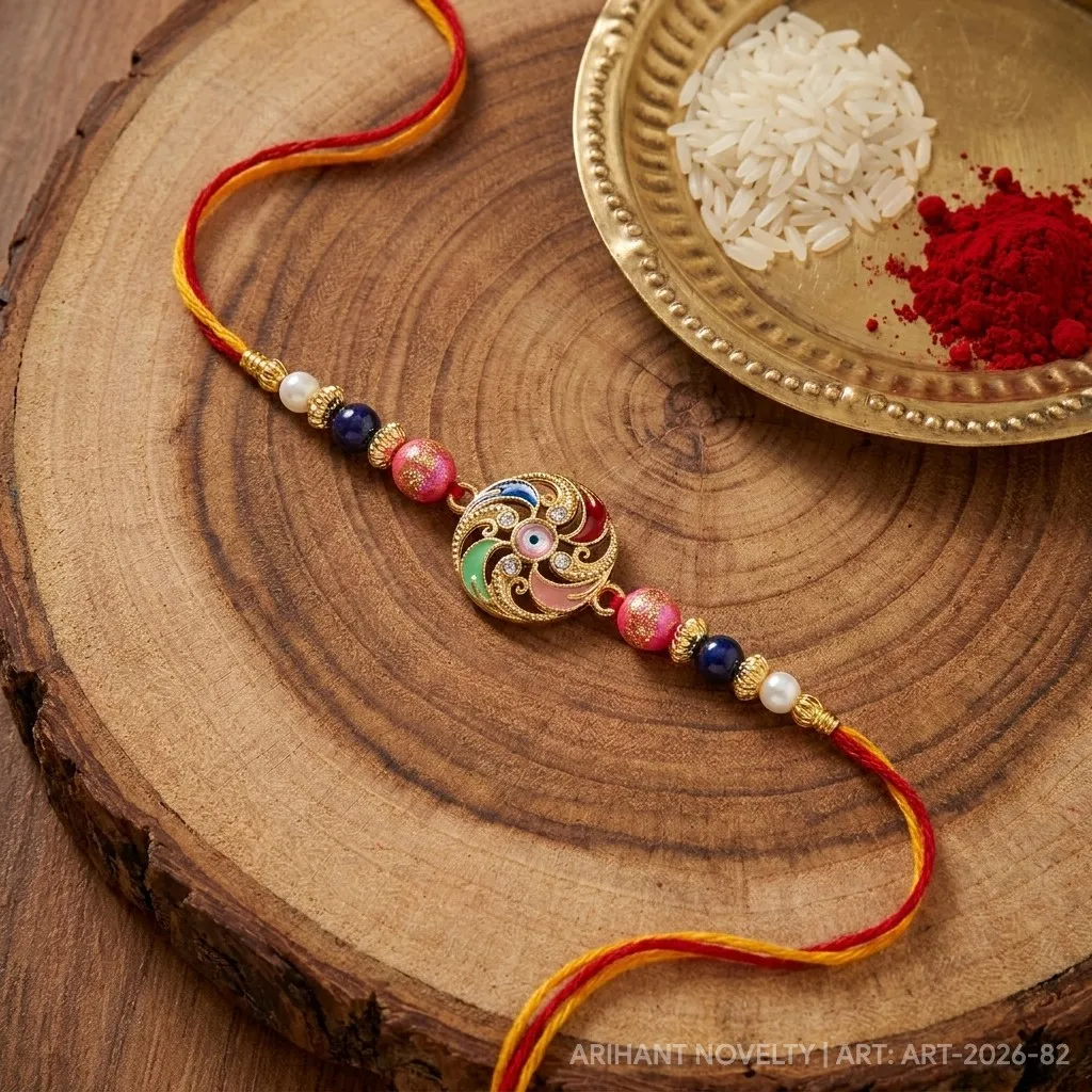 Filigree Scroll Evil Eye view 3