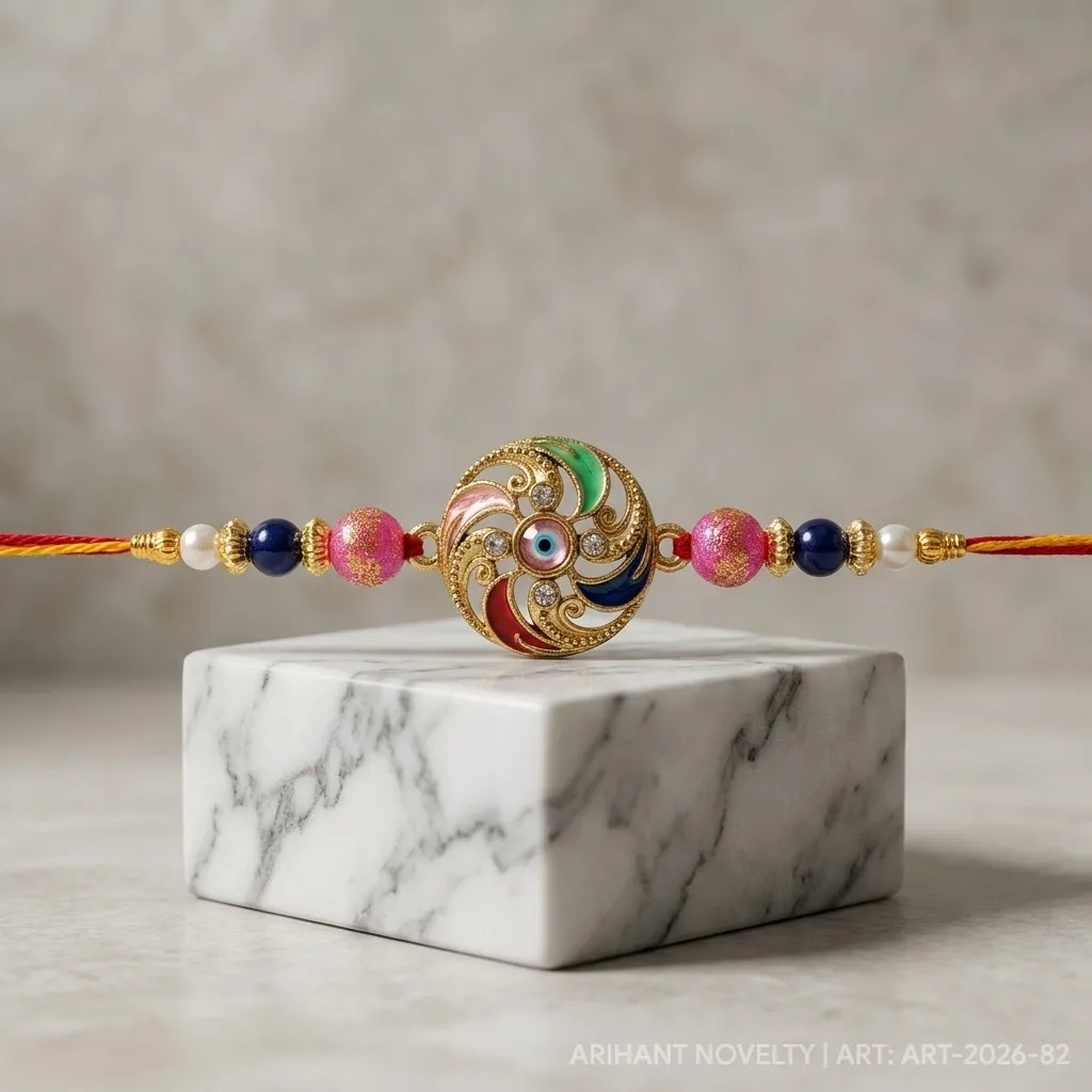 Filigree Scroll Evil Eye view 4