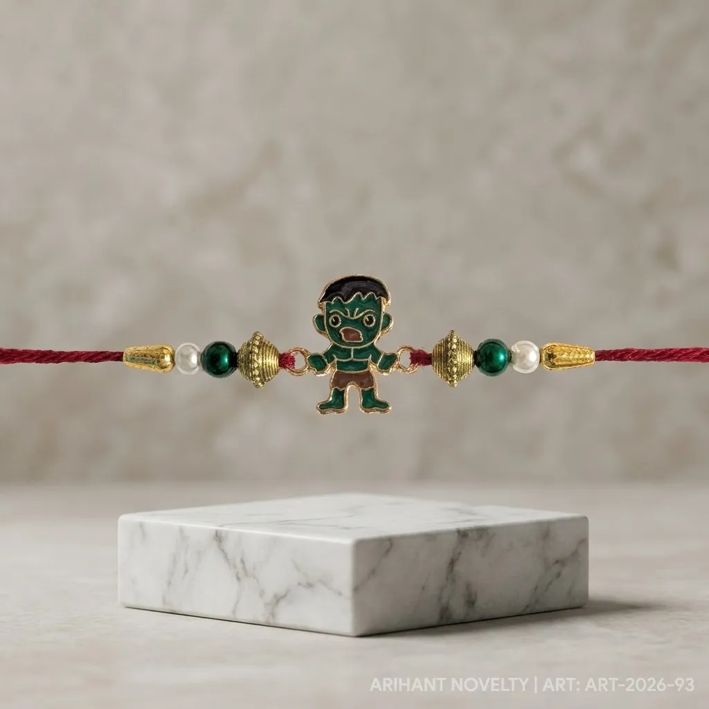 Hulk Superhero Rakhi view 4