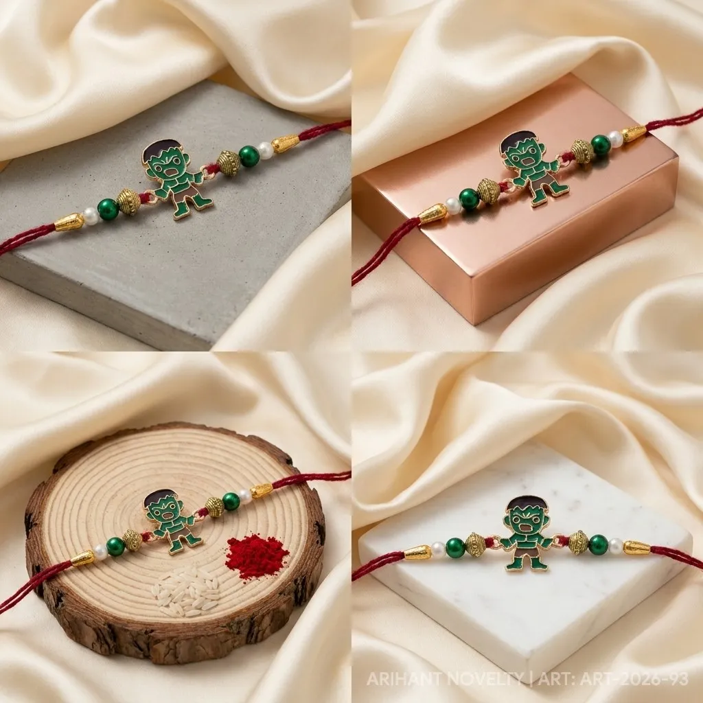 Hulk Superhero Rakhi view 5