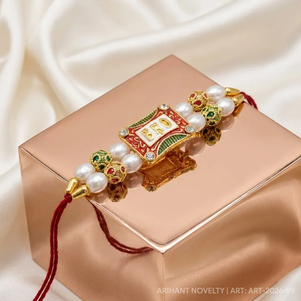 BRO Meenakari Rakhi view 2
