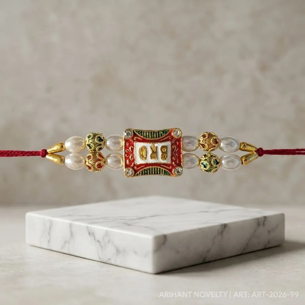 BRO Meenakari Rakhi view 4