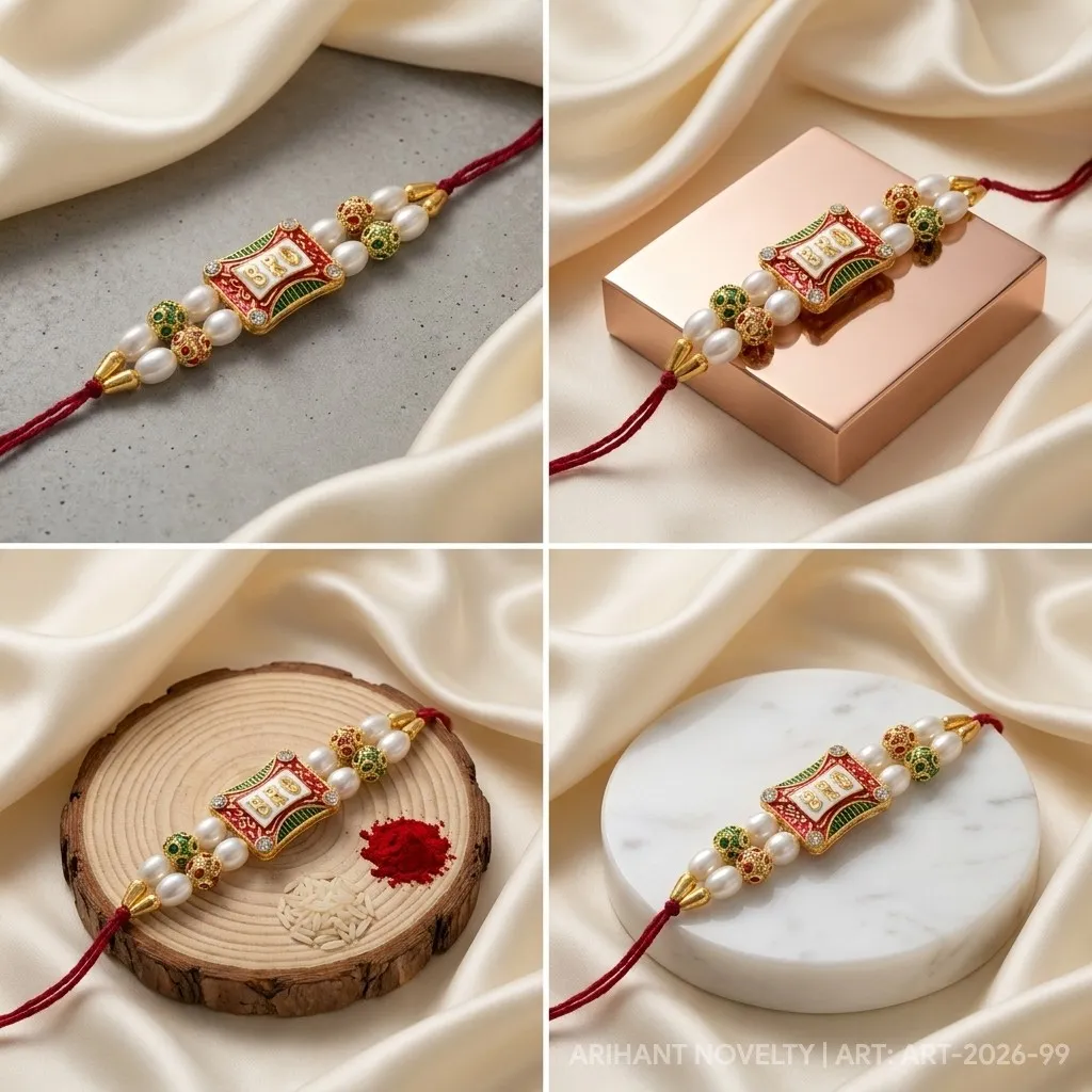 BRO Meenakari Rakhi view 5