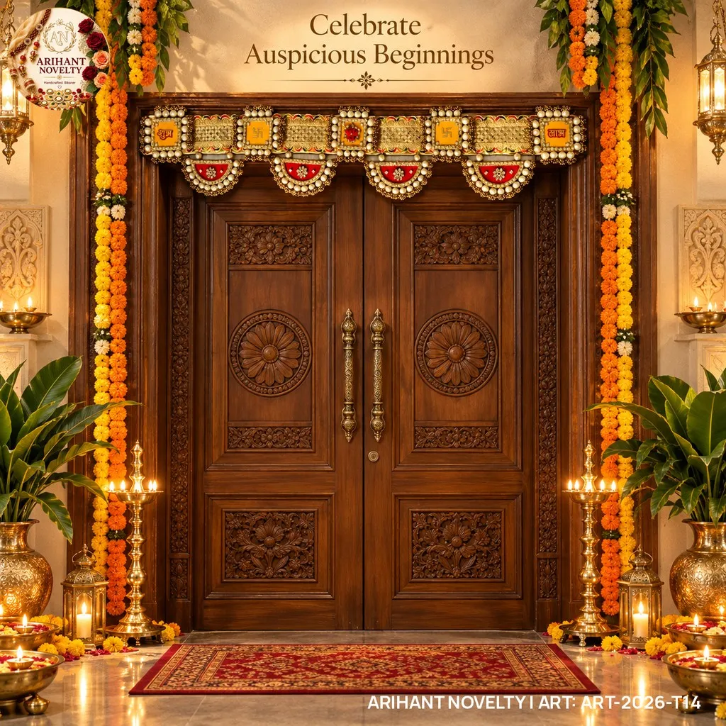 Shubh Labh Swastik Kundan Toran