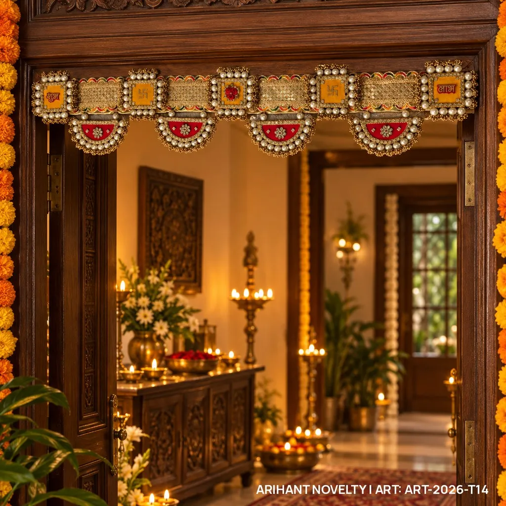 Shubh Labh Swastik Kundan Toran