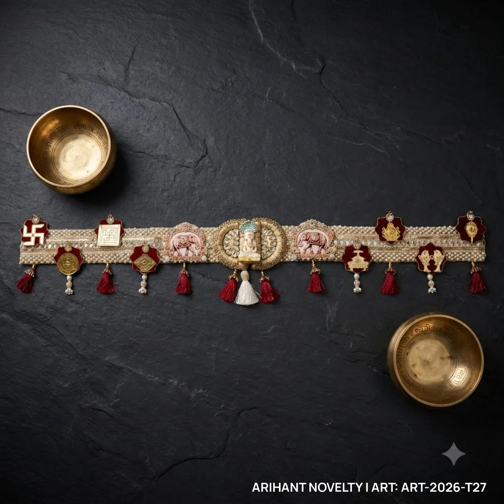 Parshvanath Jain Ashtamangal Toran – handmade Toran rakhi from Bikaner by Arihant Novelty