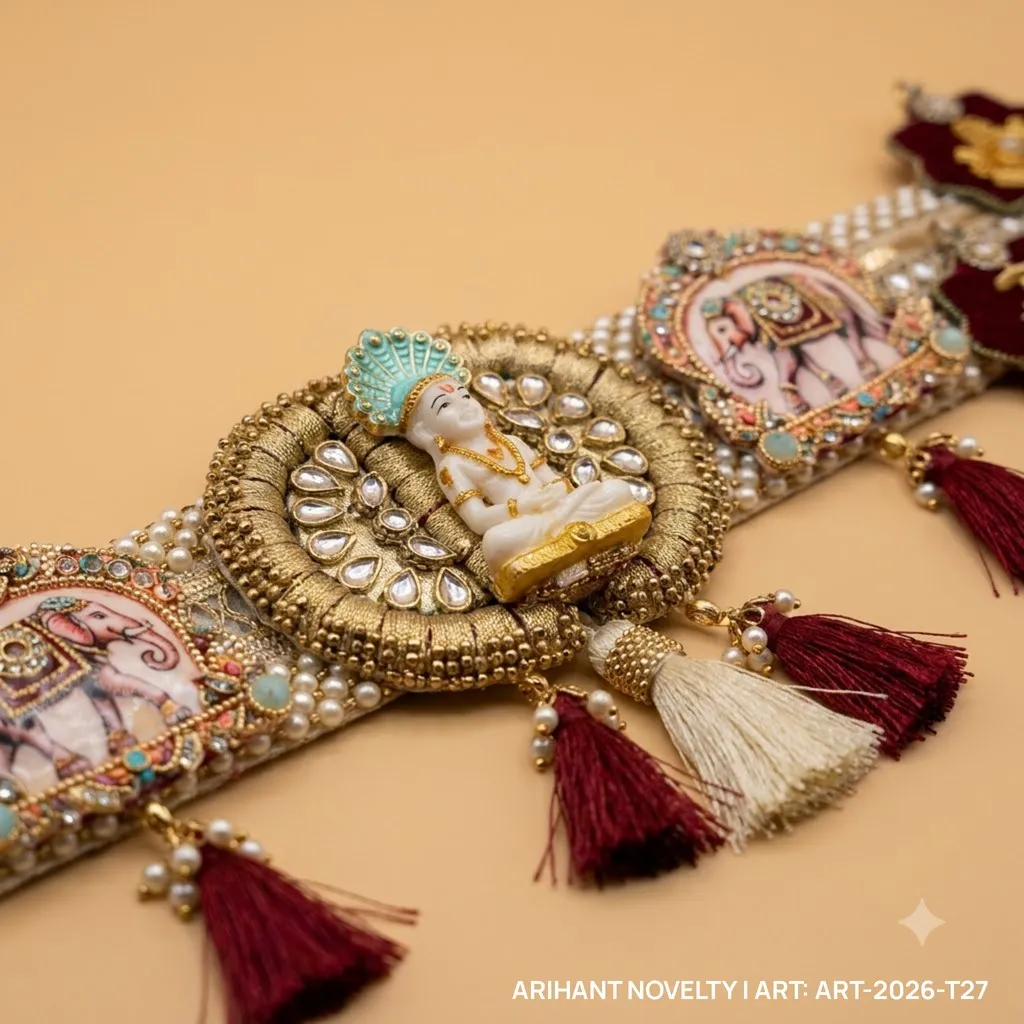 Parshvanath Jain Ashtamangal Toran – handmade Toran rakhi from Bikaner by Arihant Novelty