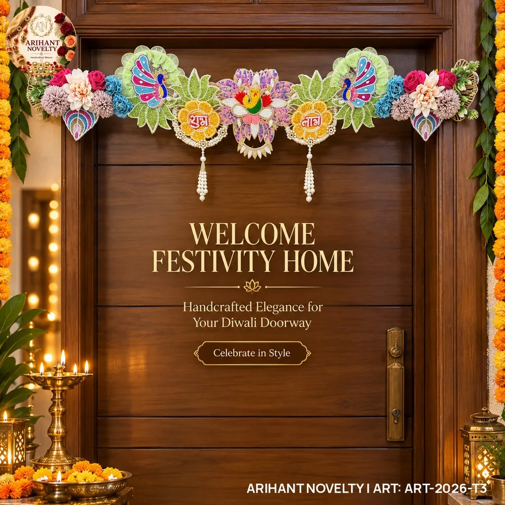 Shubh Labh Paisley Toran – handmade Toran rakhi from Bikaner by Arihant Novelty