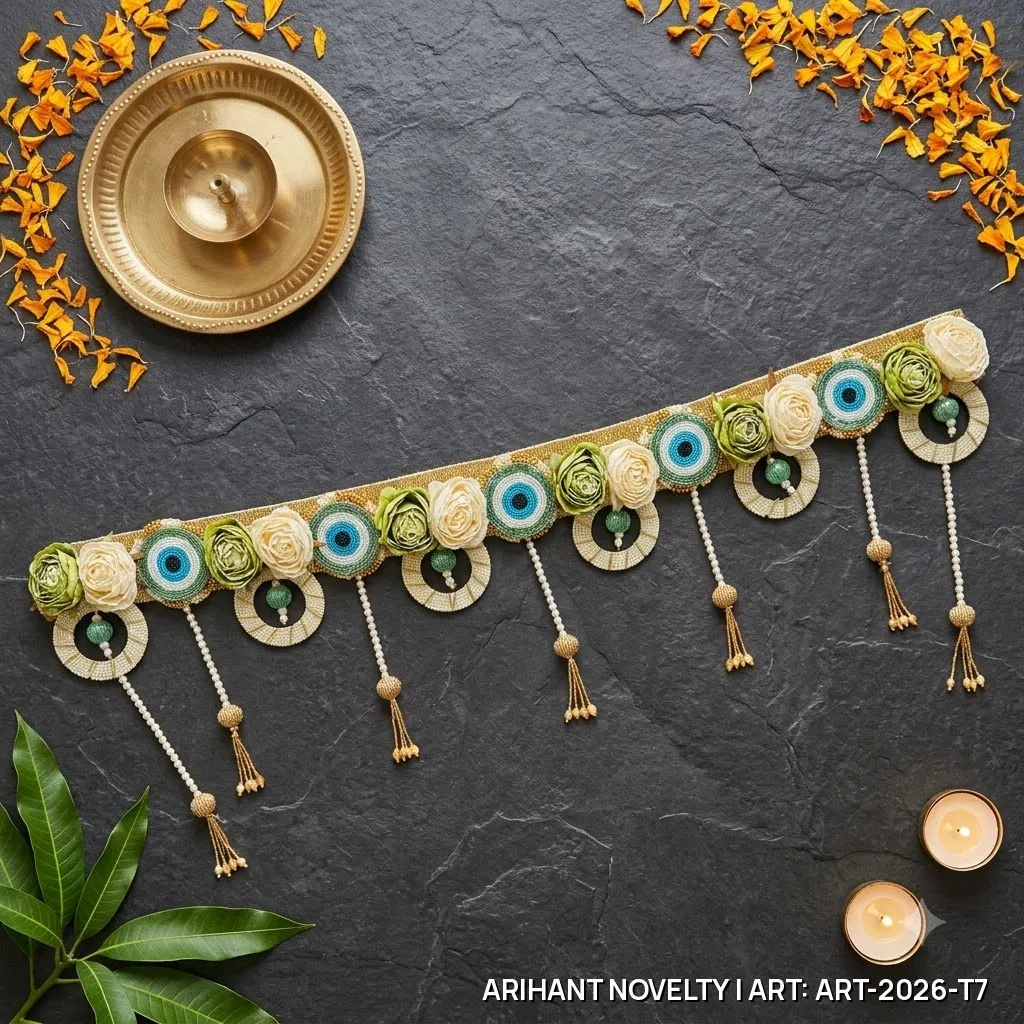 Olive Rose Evil Eye Toran – handmade Toran rakhi from Bikaner by Arihant Novelty