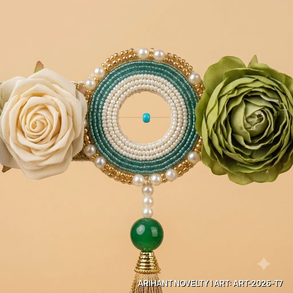 Olive Rose Evil Eye Toran – handmade Toran rakhi from Bikaner by Arihant Novelty